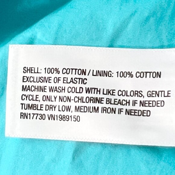 A New Day Women Smoked Open Back Turquoise Puff Sleeve Mini Dress Size Small NWT - Picture 9 of 11